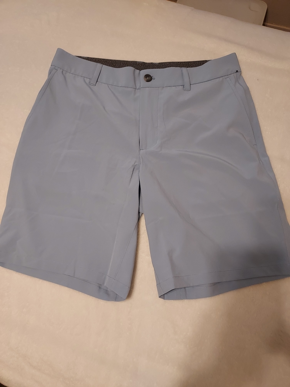 Skechers Men's Go Walk Everywhere 9" Pale Blue Performance Flat-Front Shorts